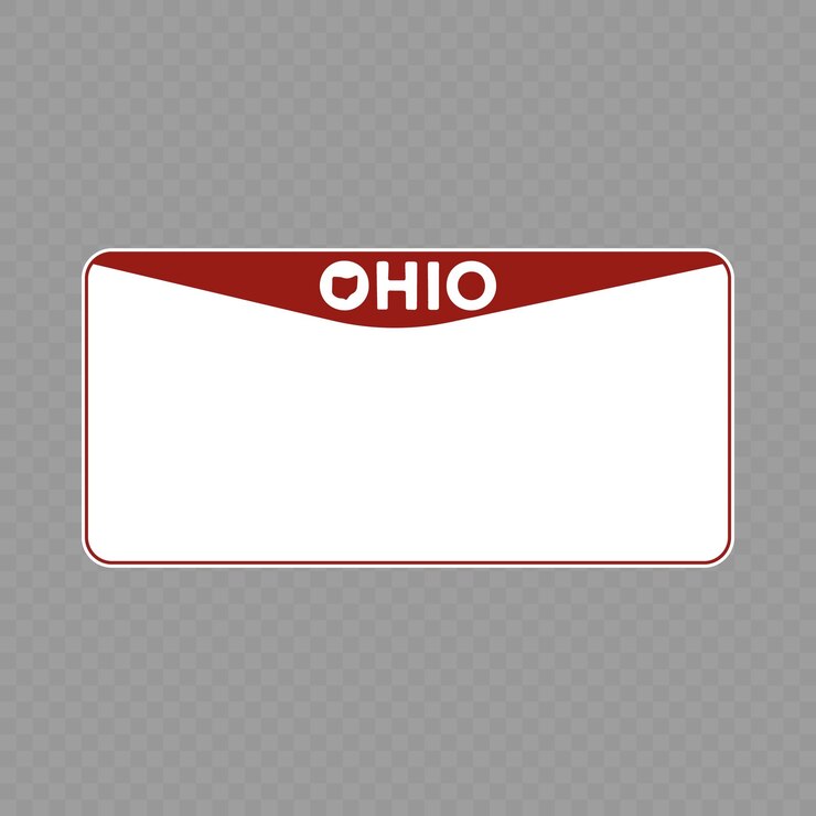 Vector vehicle registration plate