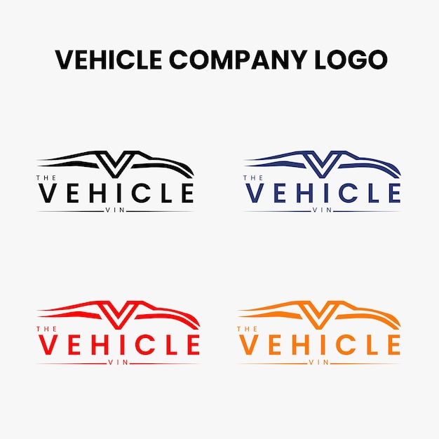 Vector the vehicle vin company logo vector