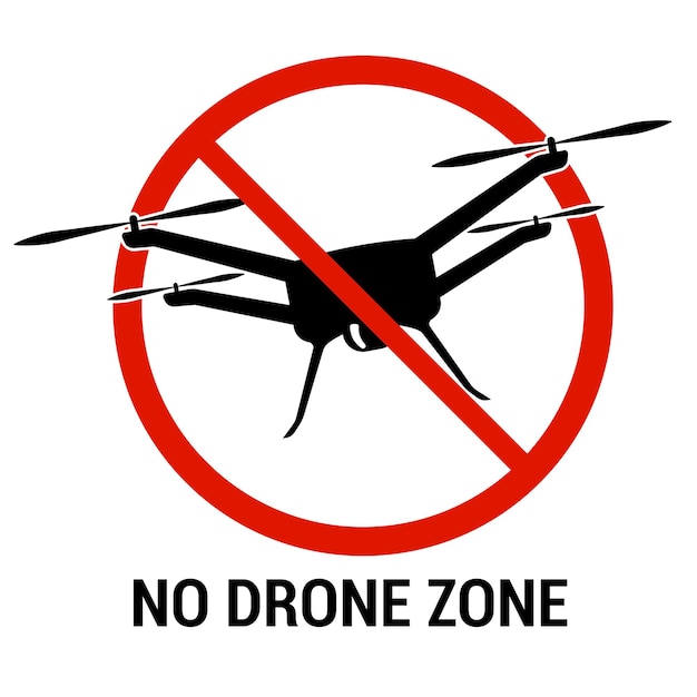 Veiligheidssignal geen drone zone