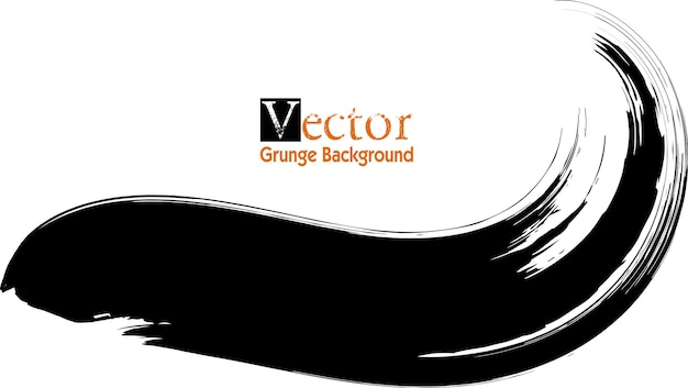 Vector vektor brush stroke black vector brushstroke background black design elements isolated on white