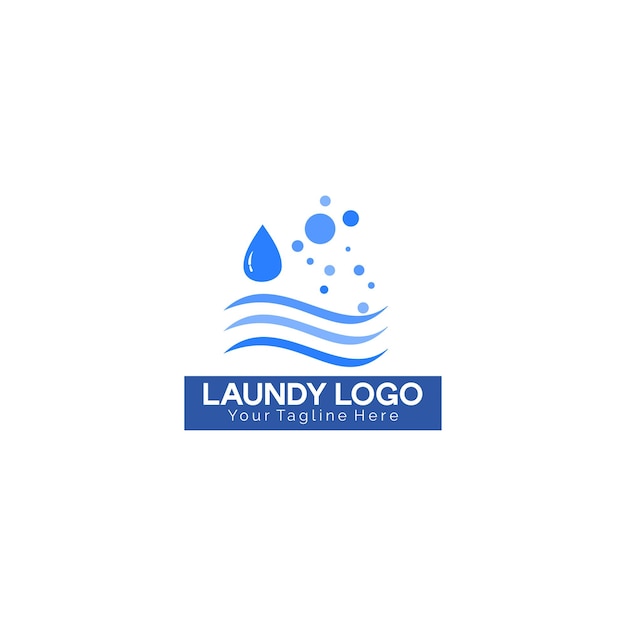 векторный графический логотип прачечной и логотип стиральной машины