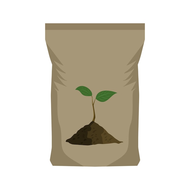 vektor illustration fertilizer bag, rice sack, sand bag, agriculture product