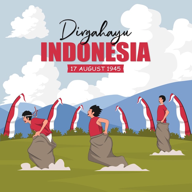 vektor indonesia independence day