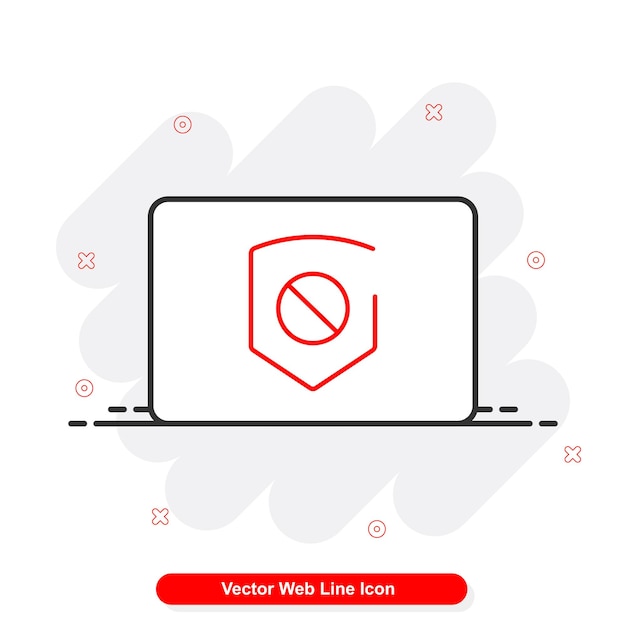 Vektor web line icon set