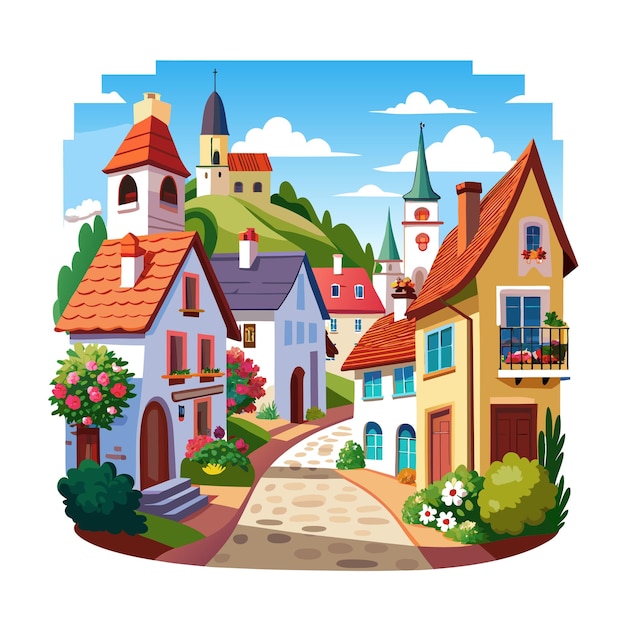 Vektorillustratieconcepten voor prachtige landschappen