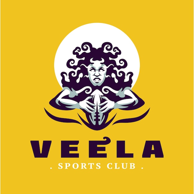 Vela mythologie mascot-logo