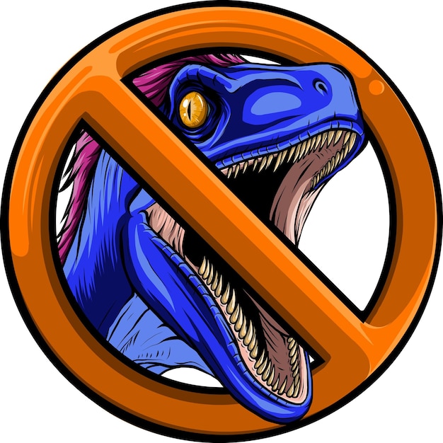 Velociraptor Dinosaur Vector Illustration design
