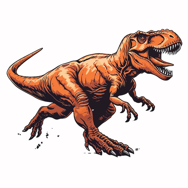 Vector velociraptor illustration