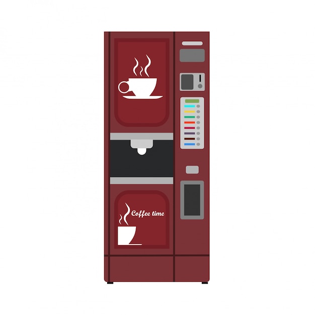 Vending machine coffee illustration