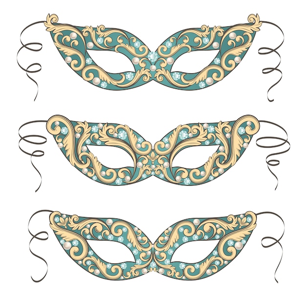 Vector venetian carnival mask