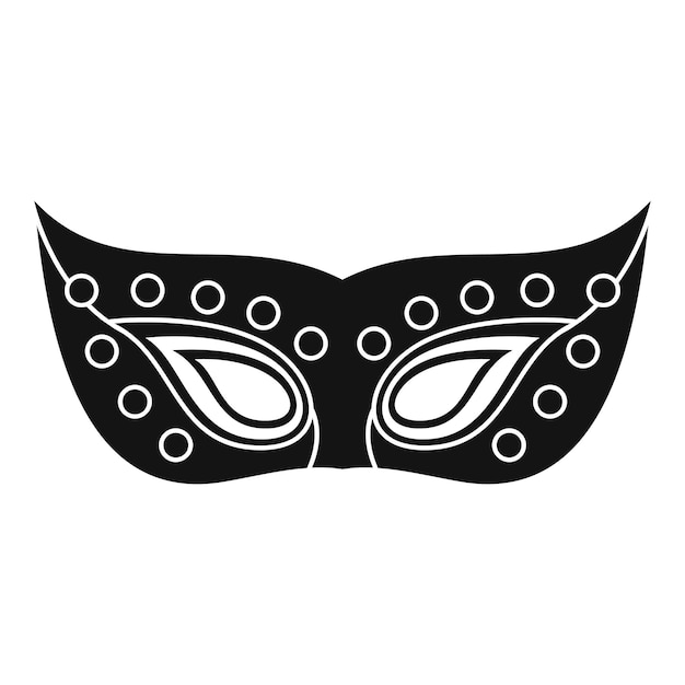 Vettore icona del carnevale della maschera di venezia semplice illustrazione dell'icona vettoriale del carnevale della maschera di venezia per il web design isolato su sfondo bianco