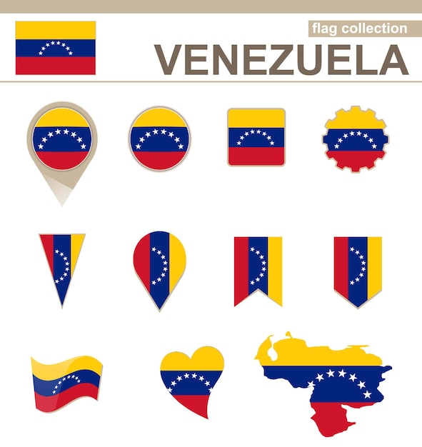 Collezione bandiera venezuela, 12 versioni