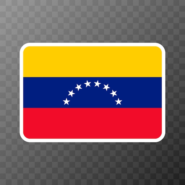 Venezuela flag official colors and proportion Vector illustration