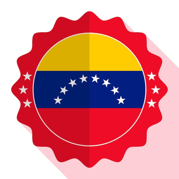 Vector venezuela kwaliteitslabel embleem teken knop vector illustratie