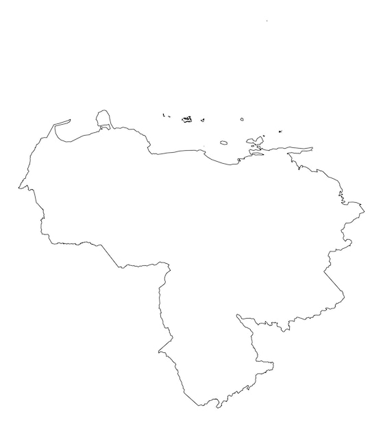 venezuela Map design outline Map illustration