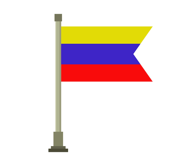 Vettore bandiera del venezuela
