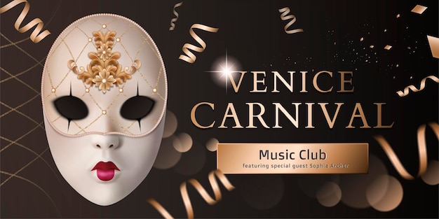 Banner del carnevale di venezia