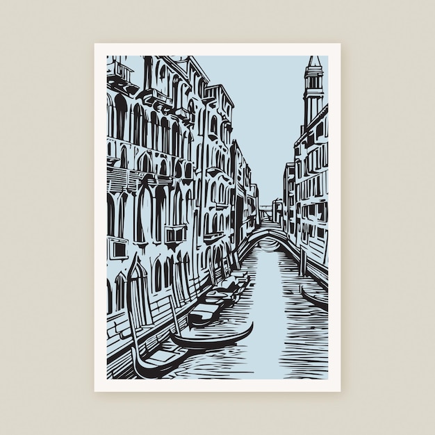 Venice Ink Illustration