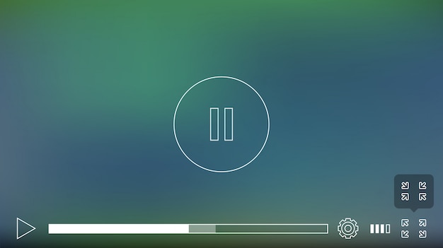 Venster Videospeler met menu en knoppenpaneel