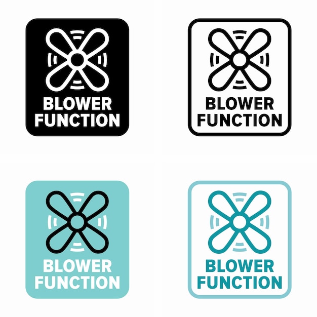 Ventilation, suction and blower function of a cleaning device