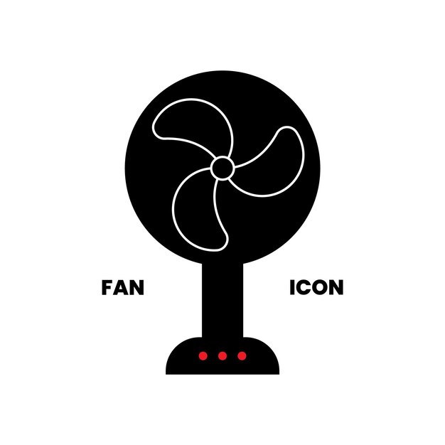 Vector ventilator-icon vector webteken van de ventilator