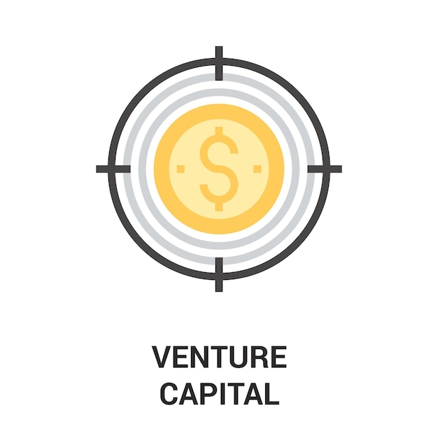 Venture capital icon concept