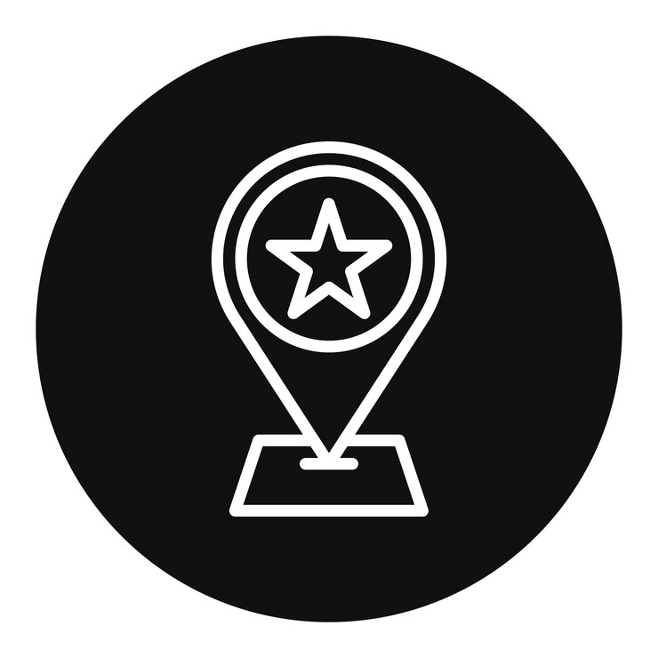 Вектор векторное изображение значка места проведения может быть использовано для трассы и поля