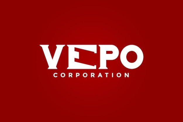 Vector vepo corporaton logo for advertising logo