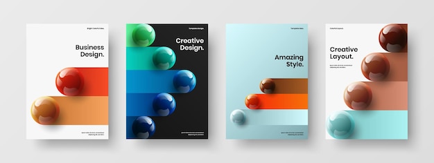 Verbazingwekkende cover vector design concept collectie