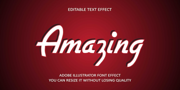 Verbazingwekkende tekst lettertype effect