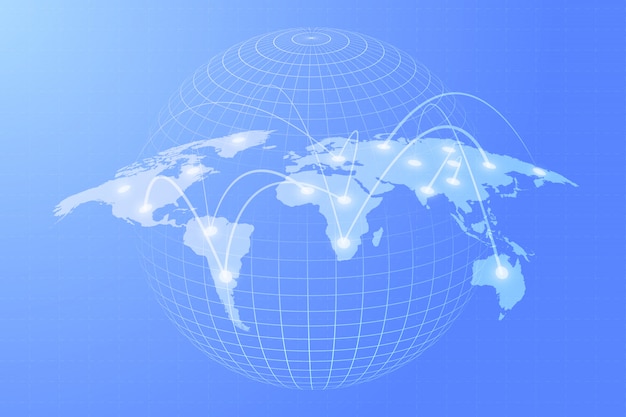 Vector verbinding van wereldconcept