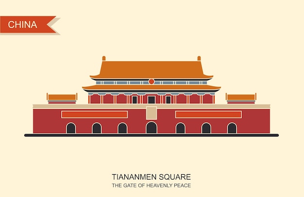 Verboden Stad Poort van Hemelse Vrede Tiananmenplein
