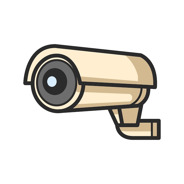 Verborgen camera CCTV Clipart illustratie