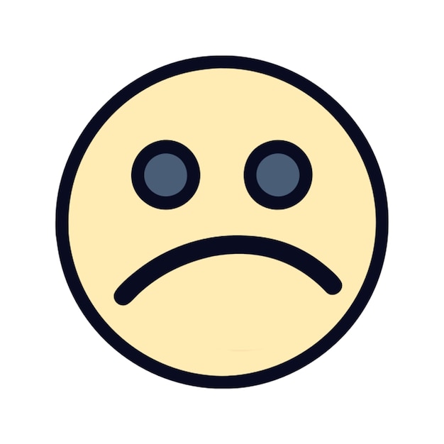 verdrietige emoji icoon
