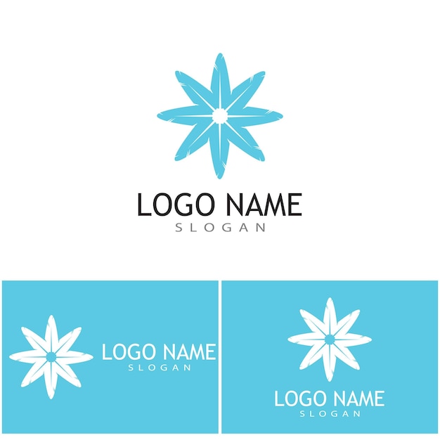 Veren logo template vector symbool