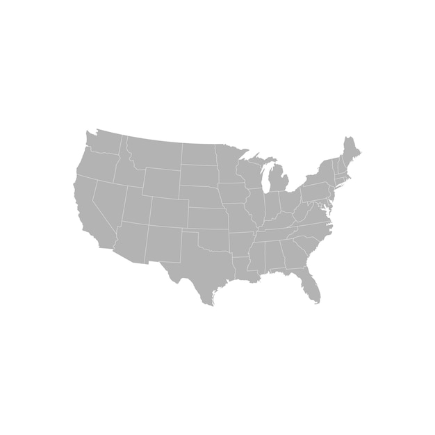 Verenigde Staten van Amerika kaart VS