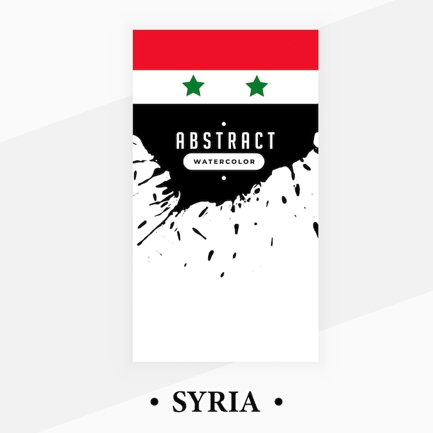 verf de nationale vlag Syrië