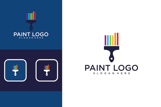 verf kleurrijk logo-ontwerp