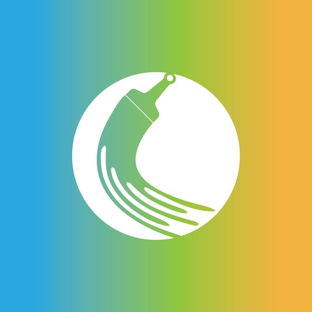 Verf penseel pictogram logo ontwerp sjabloon vector afbeelding