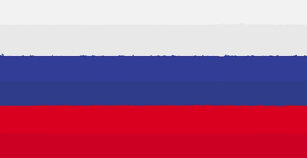 Verfuitstrijkje in de kleuren van de russische vlag vector