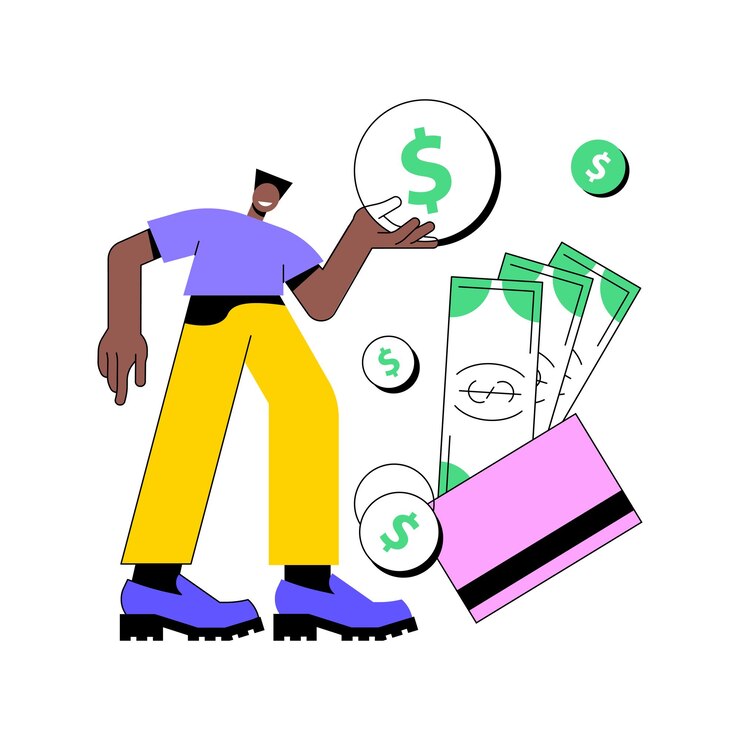 Vector vergoedingen en financiering abstract concept vectorillustratie