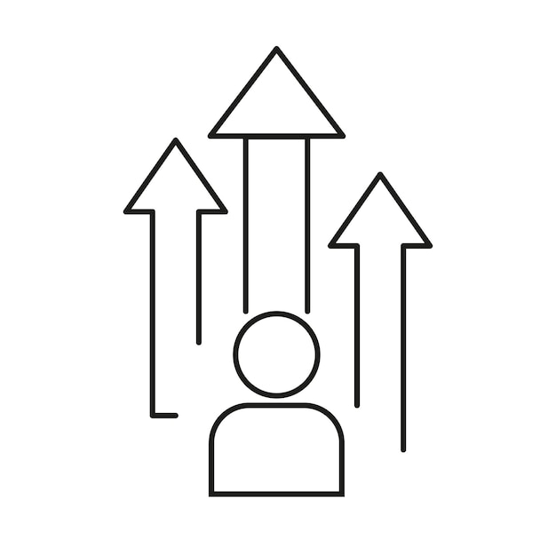 Verhogen pictogram Vector illustratie EPS 10 voorraad beeld