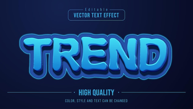 Verhoog uw ontwerpen met trendy blauwe tekst-effecten