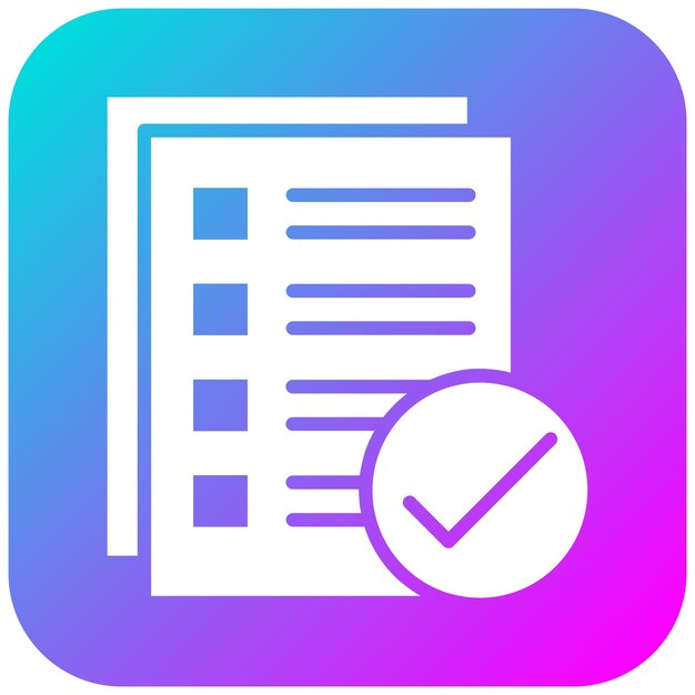 Verification vector icon Can be used for Quality Assurance iconset