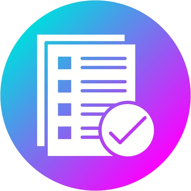 Verification vector icon Can be used for Quality Assurance iconset