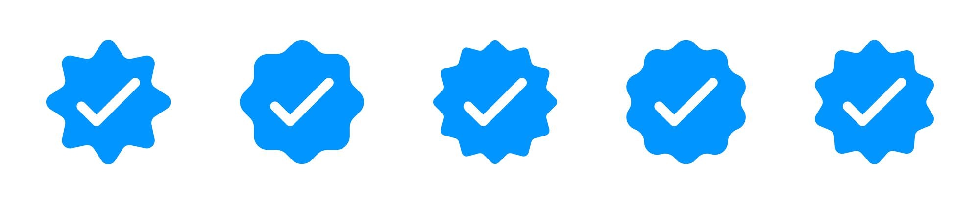 verified icon social media, blue check mark, instagram verify account icon  vector, blue tick, black on white background in 2023