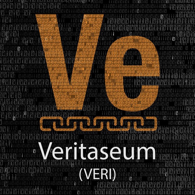 Veritaseum cryptocurrency achtergrond