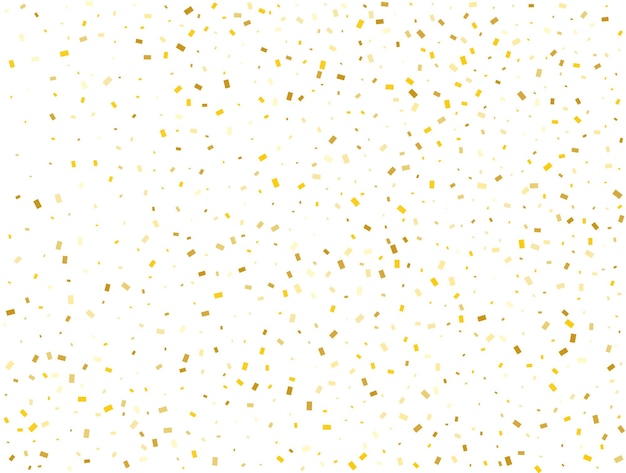 Verjaardag gouden rechthoeken Confetti achtergrond vectorillustratie