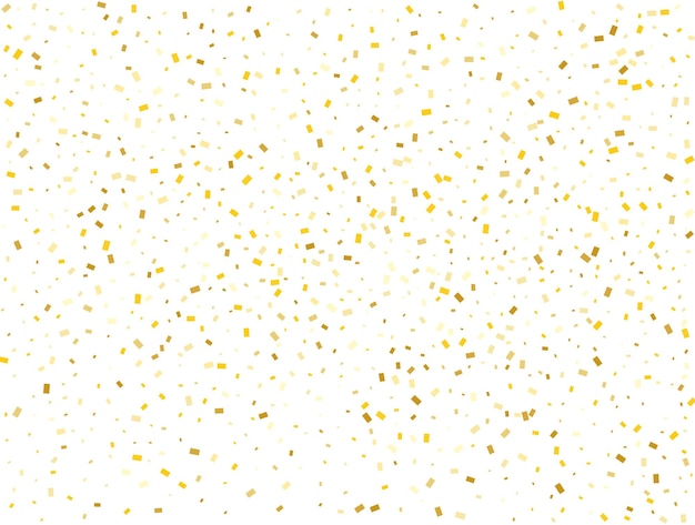 Verjaardag gouden rechthoeken confetti achtergrond vectorillustratie