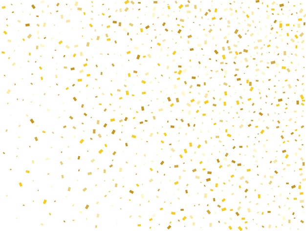 Verjaardag gouden rechthoeken Confetti achtergrond vectorillustratie